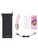 Le Wand Chrome Gee rose gold box contents: vibrator, travel pouch, user guide, chrome collection guide and USB cable