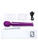 Le Wand Petite Rechargeable Massager Cherry with travel case, guides and USB charging cable