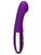 Le Wand Chrome Gee G-spot vibrator in Dark Cherry, three-quarter view with chrome handle