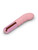 Le Wand Mini Vibe G-Thrill lying at an angle, showing curved head, rippled shaft and end button