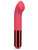 Le Wand Mini Vibe G-Love vibrator side view showing the ridged head and chrome handle