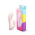 Le Wand Mini Vibe G-Double pink rabbit vibrator standing beside its retail box