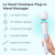 Le Wand Classique Plug-In wand massager held in hand with feature list including 10 speeds
