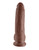 King Cock 9 inch Cock with Balls brown dildo, alternate product view