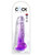 King Cock Clear 8 in. with balls - Purple adult toy — image 7