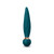 NS Novelties Sugar Pop Twist massager in Dark Teal with spiral ribbed shaft and rose gold collar