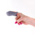 NS Novelties Techno Molly gray finger vibrator worn on a finger