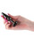 NS Novelties Rear Assets Tapered Medium Gunmetal butt plug held in a hand to show size