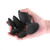 NS Novelties Renegade Triple Strike Kit - three black plugs held in a hand showing their flared bases