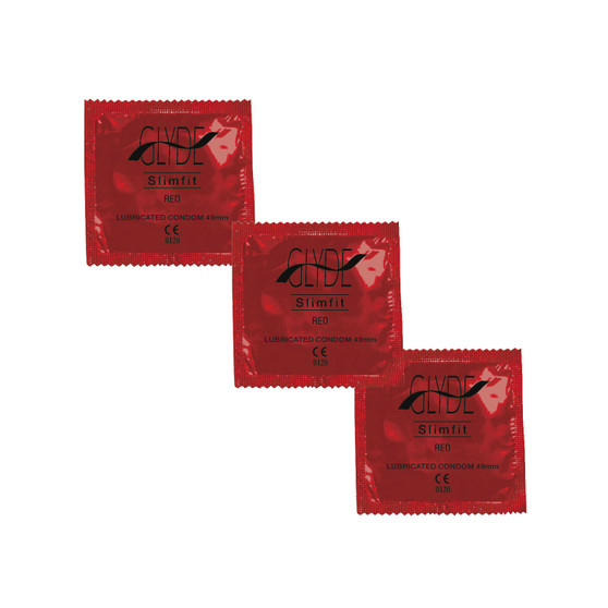 Glyde Slimfit Strawberry Condoms