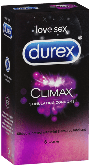 Durex Climax Stimulating Condoms (6) RETAIL PACK