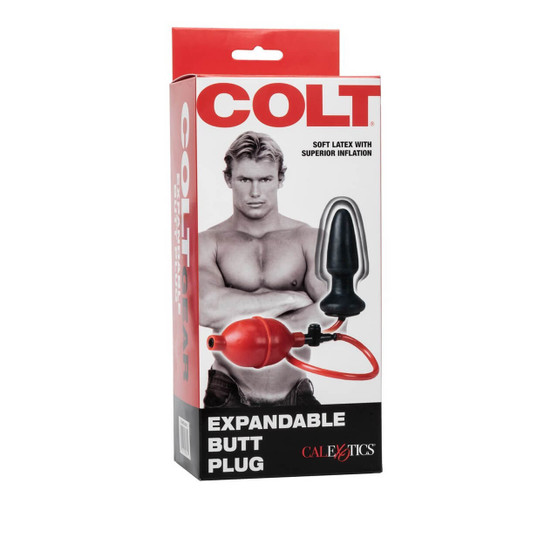 CalExotics Colt Expandable Butt Plug Black Package