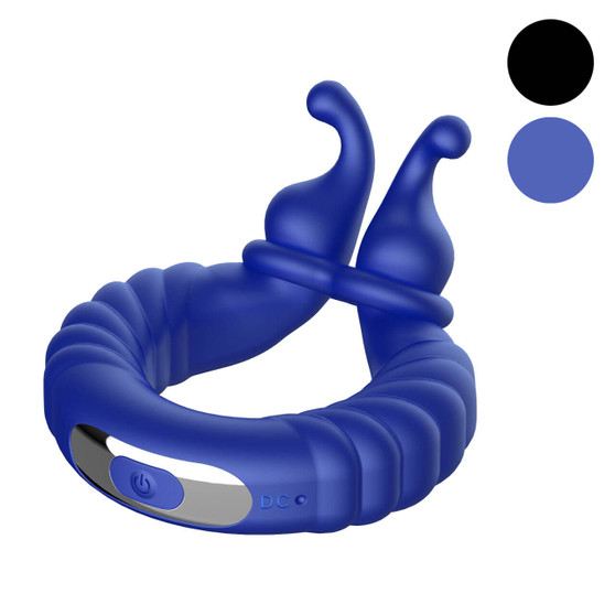 Forto F -24: Textured Vibrating Cock Ring Size Option