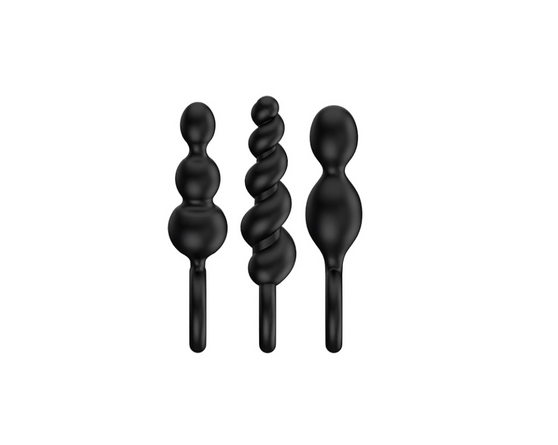 Satisfyer Booty Call Black Butt Plugs - Set of 3