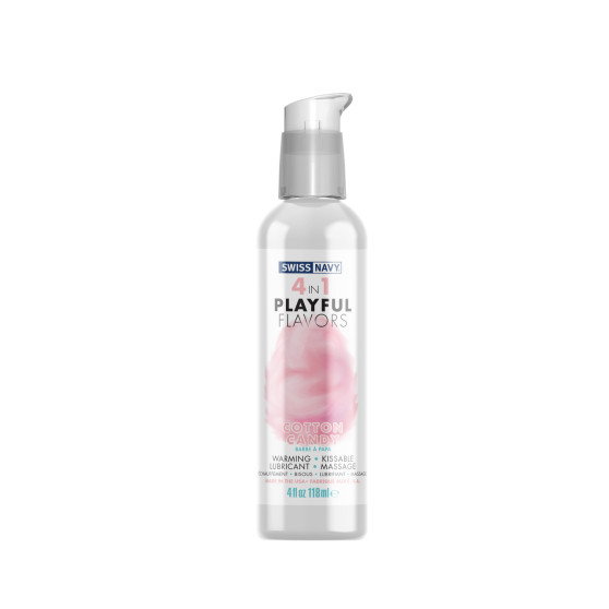 Swiss Navy 4 In 1 Playful Flavors Cotton Candy 4oz/118ml