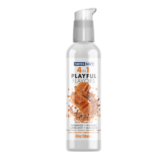Swiss Navy 4 in 1 Playful Salted Caramel Delight Lubricant 4oz/118ml