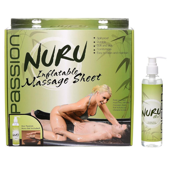 Passion Nuru Inflatable Massage Sheet and Gel Kit