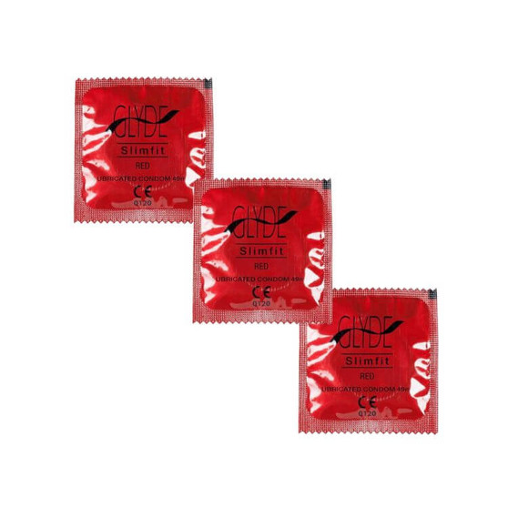 Glyde Slim Fit Red Condoms
