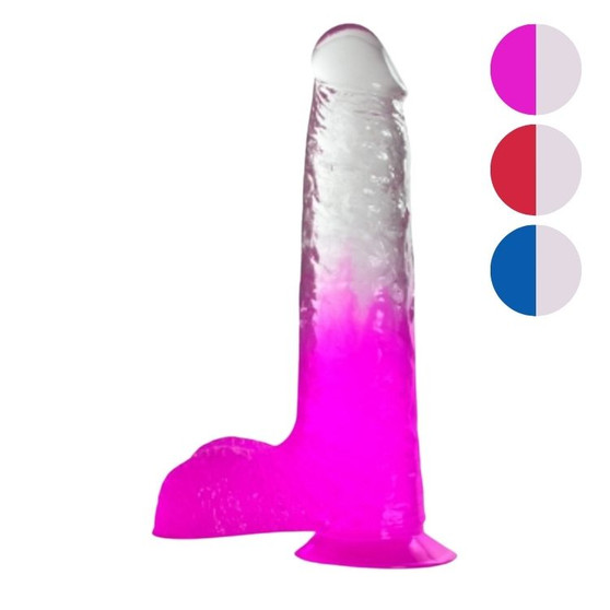 Two Tone 7" PVC Dong Dildo (With Balls) Color Option