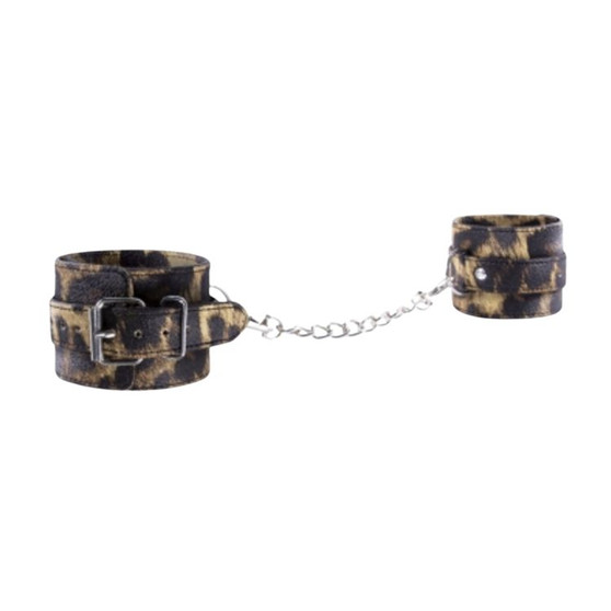 Cheap Products Leopard PU Leather Wrist Cuffs