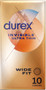 Durex Invisible Ultra Thin - Wide Fit Condoms 10's Package