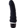 Seven Creations Silicone Thick Classic Rechargeable Black Vibrator