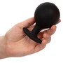 CalExotics Weighted Silicone Inflatable Plug Large in hand