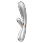 Satisfyer Hot Lover App Controlled USB Rechargeable Rabbit Vibrator Silver