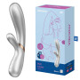 Satisfyer Hot Lover App Controlled USB Rechargeable Rabbit Vibrator Silver Package