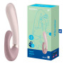 Satisfyer Heat Wave USB Rechargeable Rabbit Vibrator Mauve Package