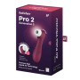 Satisfyer Pro 2 Generation 3 with App Control Clitoral Stimulator Wine Red Package