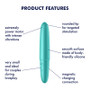 Satisfyer Ultra Power Bullet 6  Turquoise Features
