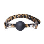 Cheap Products Leopard PU Leather with Silicone Ball Gag