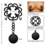  CalExotics Power Grip 4-Point Weighted Nipple Press Features