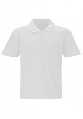 Plain Polo Shirt White Unisex