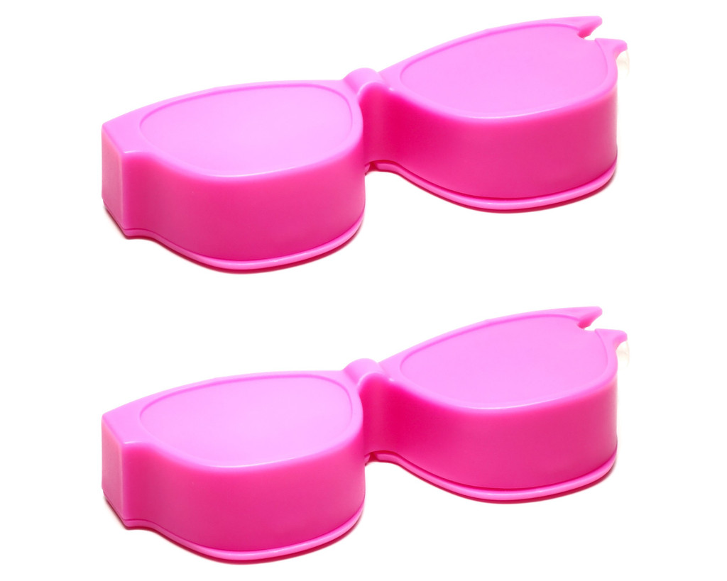 Calabria Kool Klean 2 Pack Eyeglass Lens Cleaner Kit Pink 15 ml Cleaning Spray, White Microfiber Cleaning Cloth Cleaning Kit