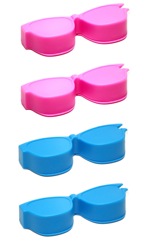 Calabria Kool Klean 4 Pack Eyeglasses Lens Cleaner Kit Pink/Blue 15ml Cleaning Spray, Microfiber Cleaning Cloth Cleaning Kit