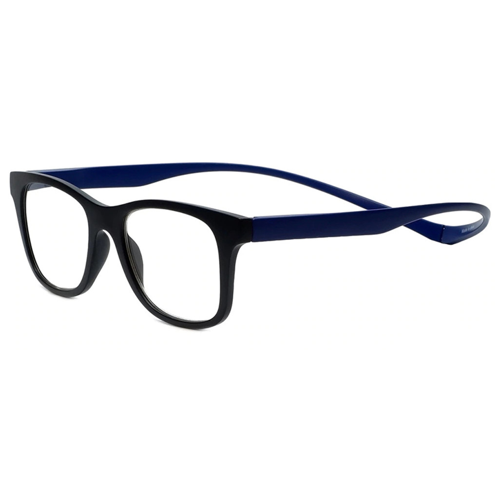 Magz Chelsea Magnetic Bi-Focal Eyeglasses in Black Blue