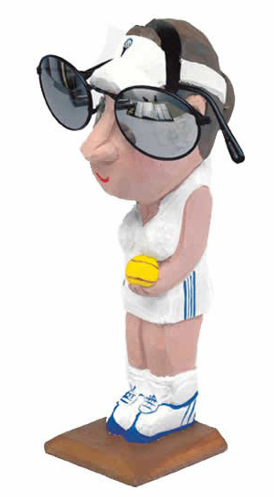 Tennis-Lady Peeper Eyeglass Holder Stand