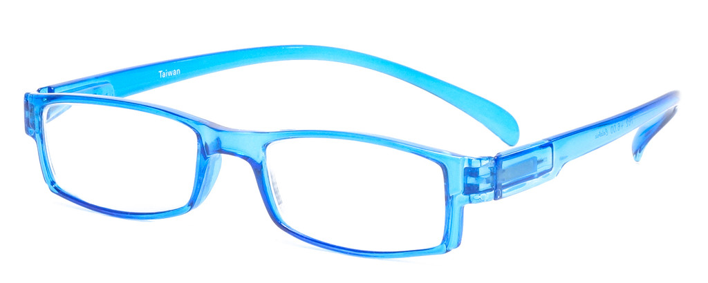 Neck Hanging Reading Glasses in Blue Custom L & R