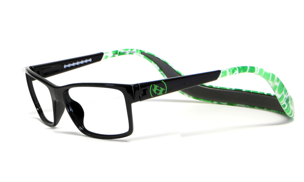 Hoven Eyewear MONIX in Black & Green Turtle :: Custom Left & Right Lens