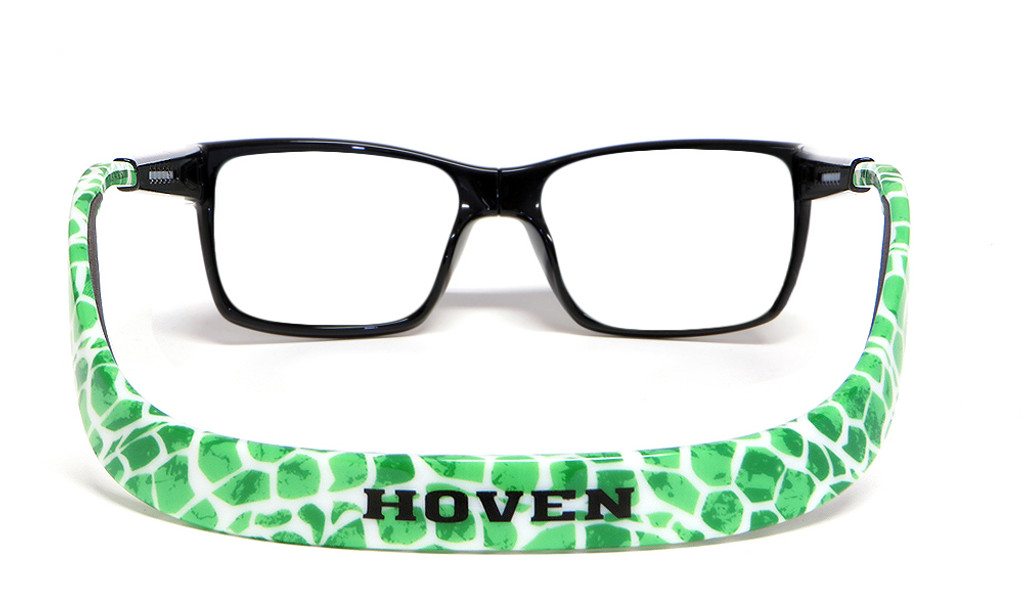 Hoven Eyewear MONIX in Black & Green Turtle :: Rx Single Vision