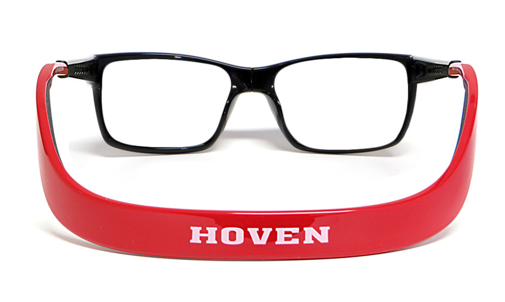 Hoven Eyewear MONIX in Black & Red :: Rx Single Vision