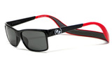 Hoven Eyewear MONIX in Black / Red with Gloss Grey & Grey Polarized Hoven Eyewear MONIX in Black / Red with Gloss Grey & Grey Polarized