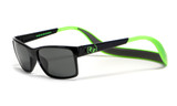 Hoven Eyewear MONIX in Black / Bright Green with Gloss Grey & Grey Polarized