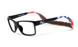 Hoven Eyewear MONIX in Black with American Flag Graphic :: Custom Left & Right Lens