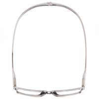 Top View of Magz Gramercy Magnetic Neck Hanging Reading Glasses w/ Snap It Design in Crystal Transparent Smoke Gray