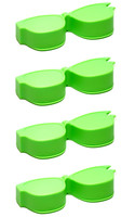 Calabria Kool Klean 4 Pack Eyeglasses Lens Cleaner Kit Green 15 ml Cleaning Spray, White Cleaning Cloth Eyewear Cleaning Kit