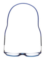 Top View of Calabria SP03 Snap Magnetic Reading Glasses Blue Light Blocking Crystal Adjustable Temples Around Neck Hanging Readers