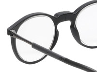 Close Up View of Calabria SP04 Snap Magnetic Reading Glasses Blue Light Black Men Women Adjustable Temples Around Neck Hanging Readers
